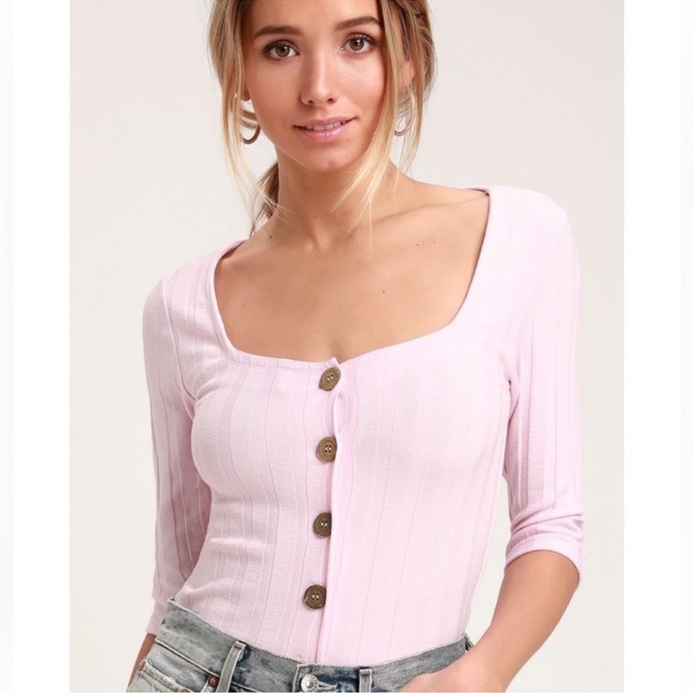 NWT Free People Central Park pink Cardi top size M